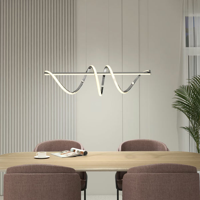 Coda LED Pendant Light in Chrome