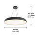Flint Pendant LED Light in Black