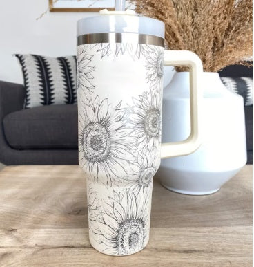 40oz Insulated Stainless Steel Tumbler – Leak-Proof Travel Mug for Hot & Cold Drinks - Samanta Factory
