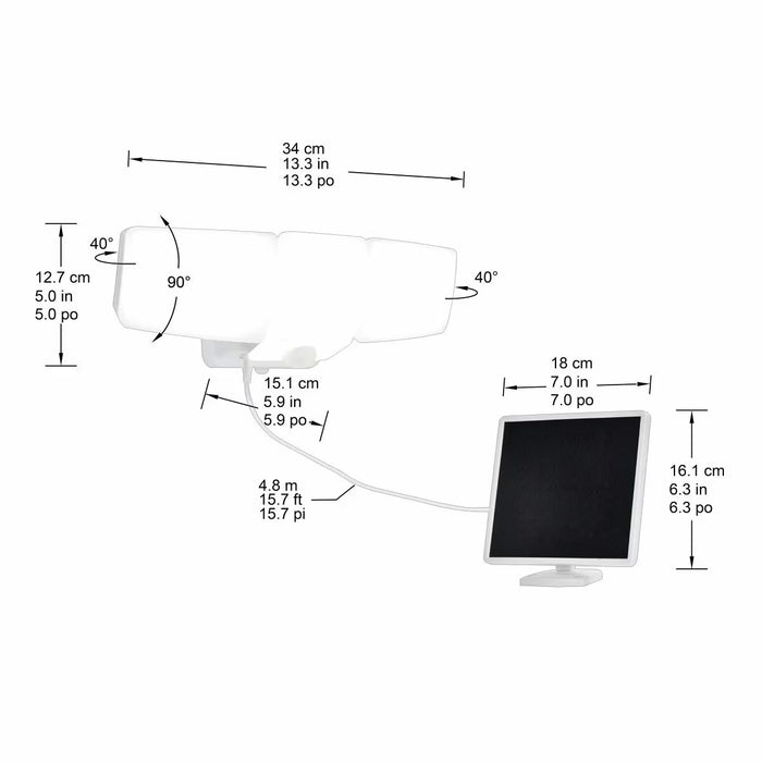 Solar Hybrid Security LED Flood Light