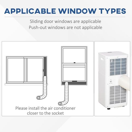 9000 BTU 4-in-1 Portable Air Conditioner |Dehumidifier & Sleep Mode with LED Display & Timer - Samanta Factory