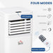 9000 BTU 4-in-1 Portable Air Conditioner |Dehumidifier & Sleep Mode with LED Display & Timer - Samanta Factory
