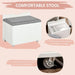 White Dressing Table Set w/ Mirror & Stool – Glam Vanity + Storage! ✨ - Samanta Factory