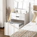 White Dressing Table Set w/ Mirror & Stool – Glam Vanity + Storage! ✨ - Samanta Factory