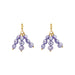 Lilac Pearl Earrings with Minimalist Freshwater Pearls - Samanta Factory