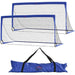 Children’s foldable football goal set for garden with metal frame and net

