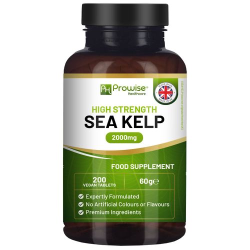 Sea Kelp 2000mg – 200 Vegan Tablets | Natural Iodine Support - Samanta Factory