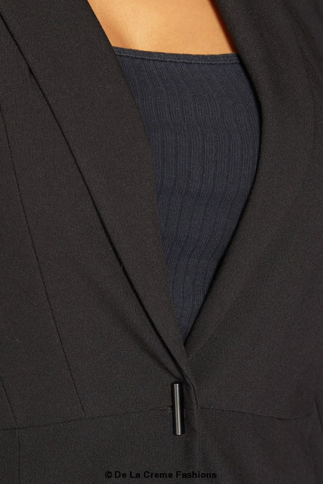 British-Made Black Relaxed Blazer – Smart/Casual Essential - Samanta Factory
