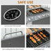 Gas Barbecue Grill – 3+1 Burner with Large Cooking Area - Samanta Factory