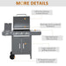Gas Barbecue Grill – 3+1 Burner with Large Cooking Area - Samanta Factory