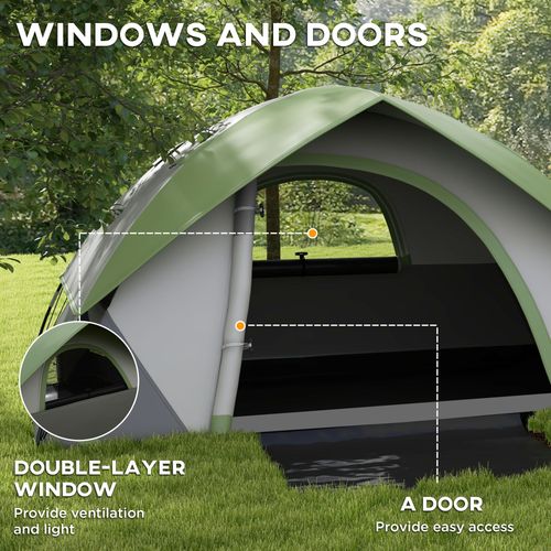 Camping Tent - Waterproof & Spacious for 4-5 People - Samanta Factory