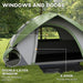 Camping Tent - Waterproof & Spacious for 4-5 People - Samanta Factory