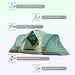 Outdoor Camping Tent – Large 5-6 Person Family Tent with Waterproof Design - Samanta Factory