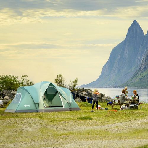 Outdoor Camping Tent – Large 5-6 Person Family Tent with Waterproof Design - Samanta Factory