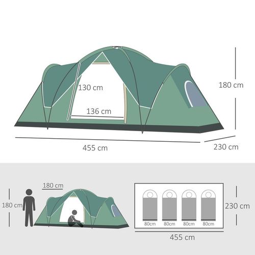 Outdoor Camping Tent – Large 5-6 Person Family Tent with Waterproof Design - Samanta Factory