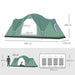 Outdoor Camping Tent – Large 5-6 Person Family Tent with Waterproof Design - Samanta Factory