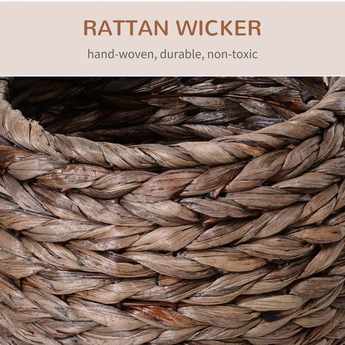 Wicker Cat House – Elevated Bed with Cozy Interior - Samanta Factory
