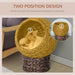Wicker Cat House – Elevated Bed with Cozy Interior - Samanta Factory