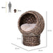 Wicker Cat House – Elevated Bed with Cozy Interior - Samanta Factory