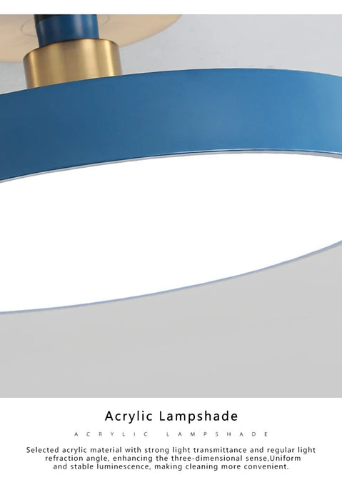 Ceiling Light – Nordic Macaron LED with Remote Dimming - Samanta Factory