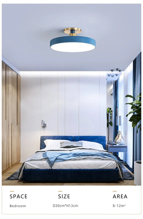 Ceiling Light – Nordic Macaron LED with Remote Dimming - Samanta Factory