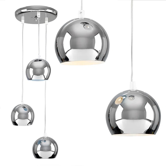 Kerry 3 - Light Silver Cluster Pendant