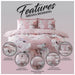 Cotton Blend, Polyester Floral Duvet Cover Set with Pillowcases