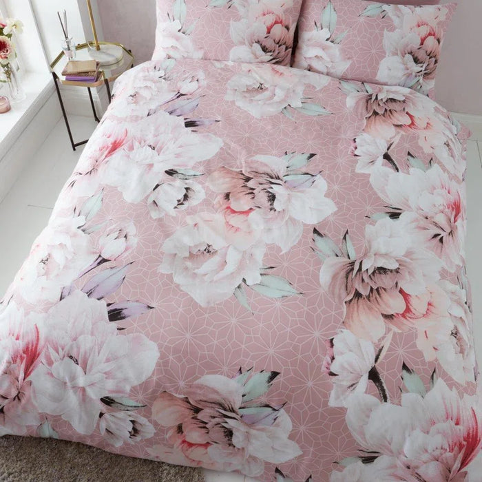 Cotton Blend, Polyester Floral Duvet Cover Set with Pillowcases