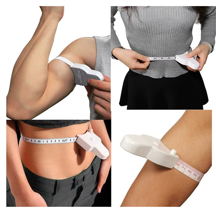 Self-Tightening Body Measuring Tape Ruler 150Cm/60 Inch Sewing Tailor Dressmaking Measure Ruler Meter Film for Waist Chest Legs