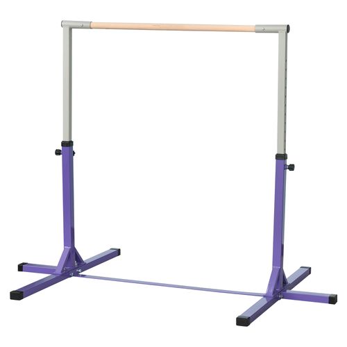 Adjustable Kids Gymnastics Training Bar with Sturdy Steel Frame and Foldable Design
