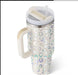 40 Oz Tumbler with Handle Straw Insulated, Stainless Steel Spill Proof Vacuum Coffee Cup Tumbler with Lid Tapered Mug Gifts for Valentine Lover Suitable for Car Gym Office Travel