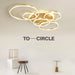 Modern LED Ceiling Chandelier – Dimmable with Remote Control - Samanta Factory