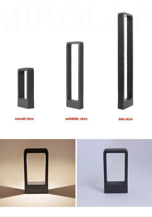 LED Garden Lights – Waterproof Modern Aluminum Lawn Lamp - Samanta Factory