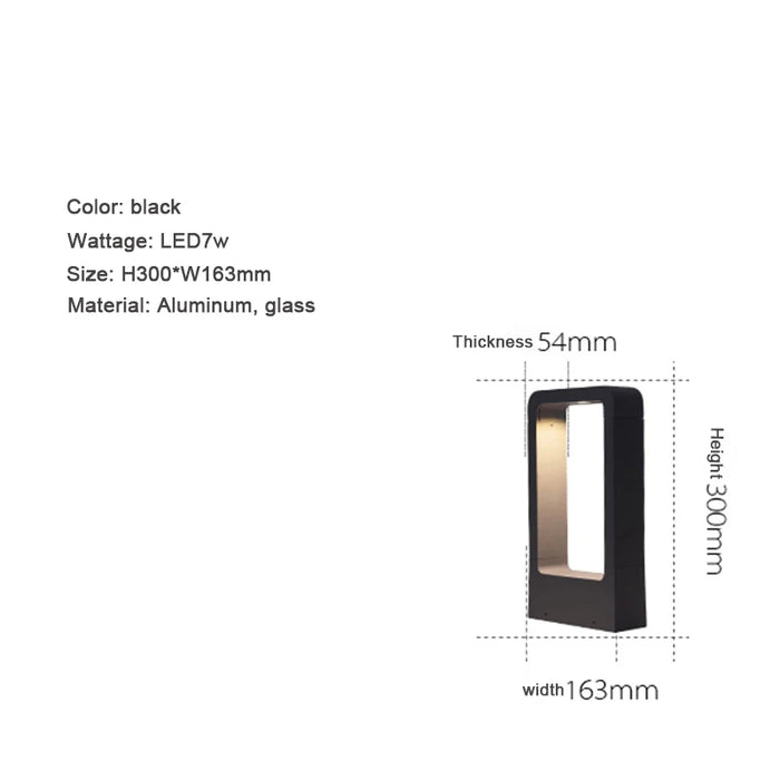 LED Garden Lights – Waterproof Modern Aluminum Lawn Lamp - Samanta Factory