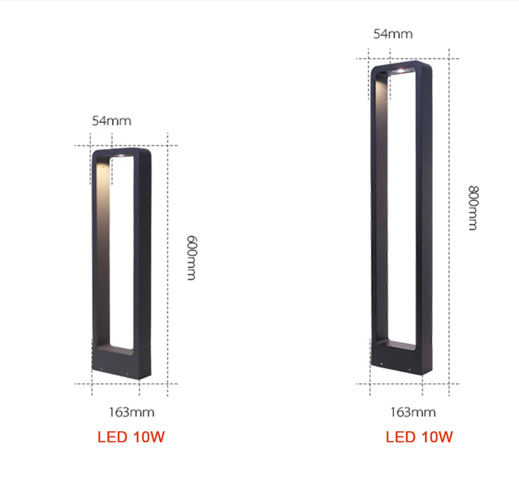 LED Garden Lights – Waterproof Modern Aluminum Lawn Lamp - Samanta Factory