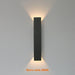 IP65-rated aluminum outdoor wall lamp with LED for modern garden and balcony lighting