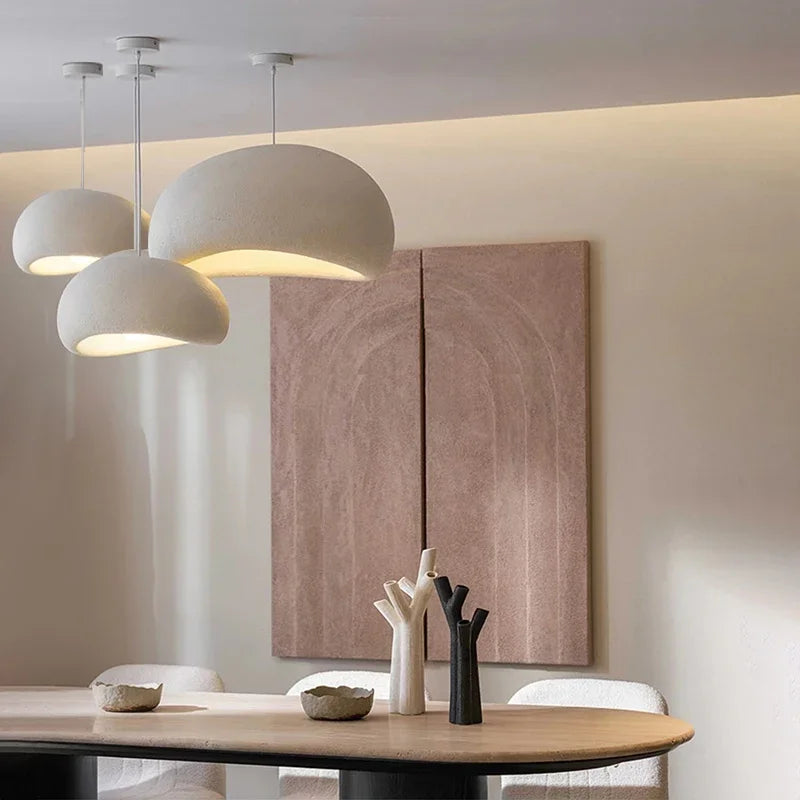 Nordic Wabi Sabi LED pendant chandelier for modern ceiling lighting