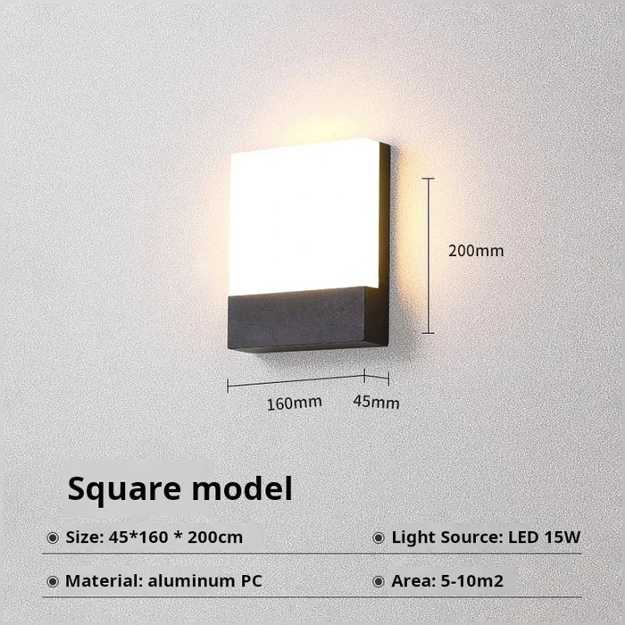 Outdoor Wall Lamp – Waterproof and Ultra Bright - Samanta Factory