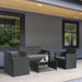 Rattan Garden Furniture Set – 4-Piece Outdoor Seating with Table - Samanta Factory