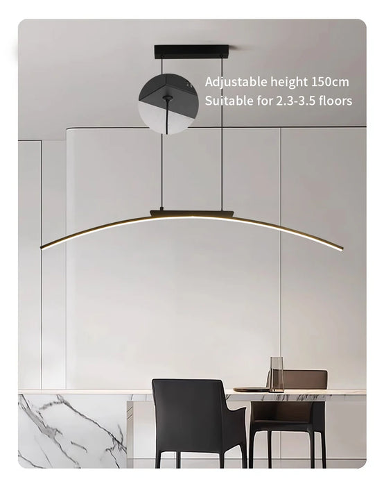 Pendant Light – Modern Arc Design for Dining & Kitchen - Samanta Factory
