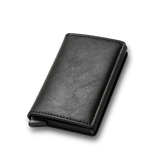 Black Fiber Wallet - Sleek Design & Anti-Theft Protection - Samanta Factory
