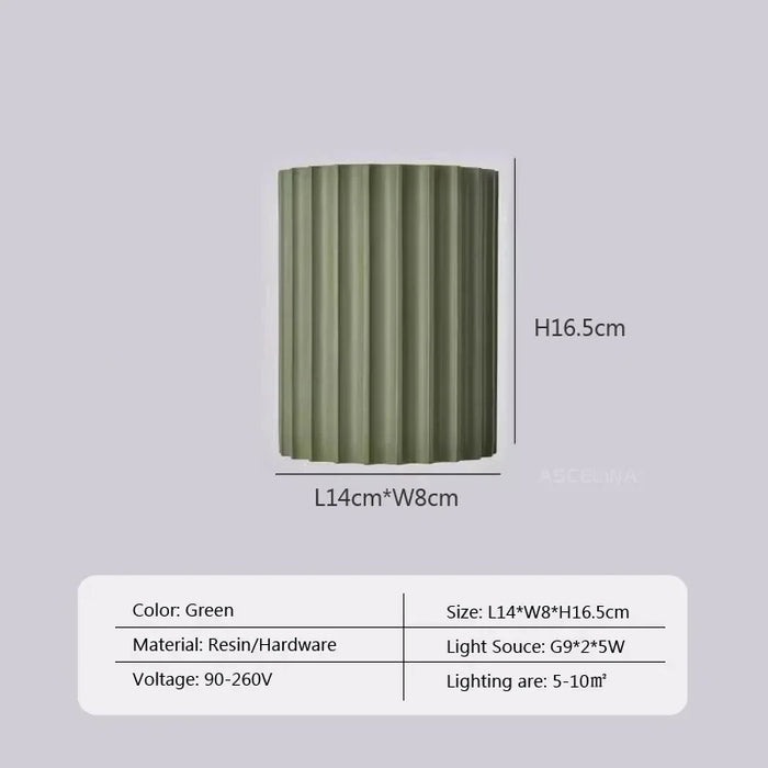 Wall Lamp – Macaron Resin Design for Modern Home Decor - Samanta Factory
