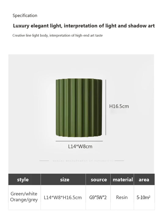 Wall Lamp – Macaron Resin Design for Modern Home Decor - Samanta Factory