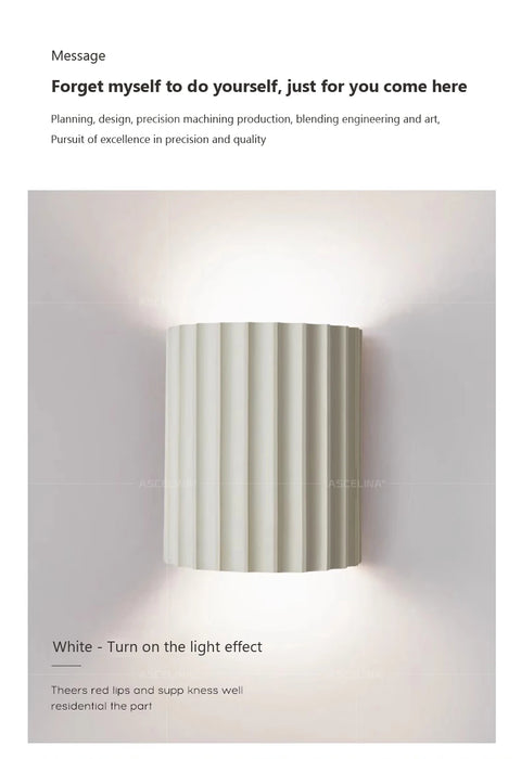 Wall Lamp – Macaron Resin Design for Modern Home Decor - Samanta Factory