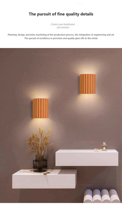 Wall Lamp – Macaron Resin Design for Modern Home Decor - Samanta Factory