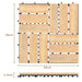 10 PCS Wood Tiles for Terrace and Balcony