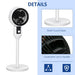 Industrial Air Circulator | 70° Oscillation + 90° Tilt | 3 Speeds & Carry Handle - Samanta Factory