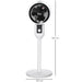 Industrial Air Circulator | 70° Oscillation + 90° Tilt | 3 Speeds & Carry Handle - Samanta Factory