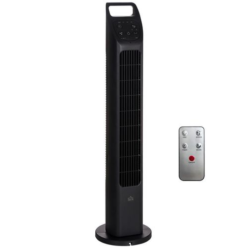 Ultra-Quiet Oscillating Tower Fan w/ Remote & Sleep Timer | 75° Wide-Angle Cooling, 9 Speeds (Home/Office) - Samanta Factory
