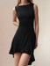 High-Low Round Neck Sleeveless Mini Dress, stylish and flattering design for a modern look